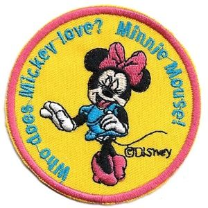 2.75" Minnie Mouse IRON ON / SEW ON PATCH dress